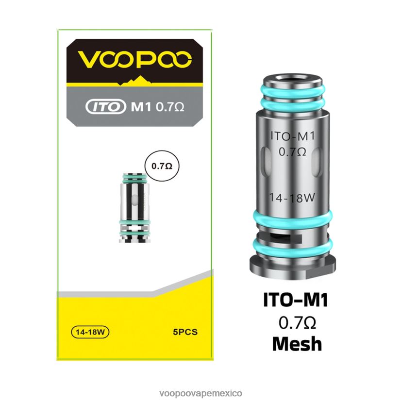 VOOPOO Vape México | VOOPOO ITO bobinas (5 piezas) ito-m1 FJN2H8612