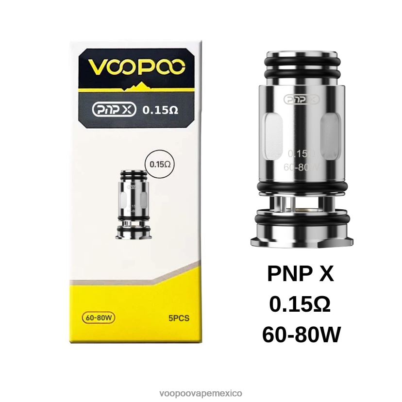 VOOPOO Precio México | VOOPOO PNP bobinas (5 piezas) pnp x 0,15 ohmios FJN2H8605