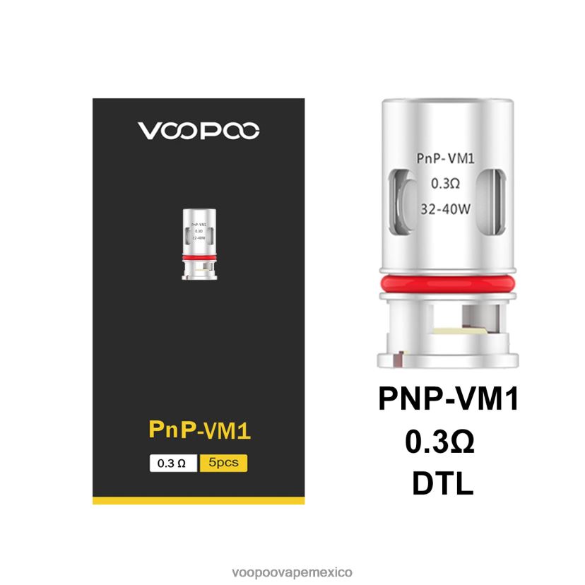 VOOPOO Vape Amazon | VOOPOO PNP bobinas (5 piezas) pnp-vm1 FJN2H8596