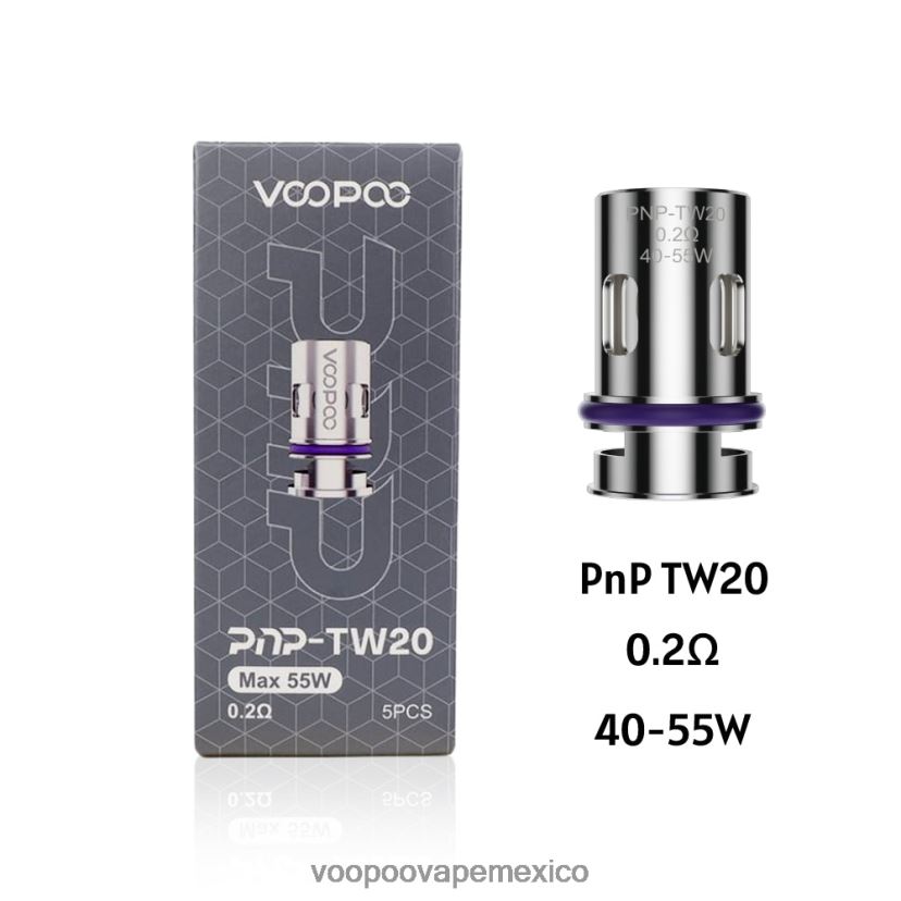 VOOPOO Vape México | VOOPOO PNP bobinas (5 piezas) pnp-tw20 FJN2H8602