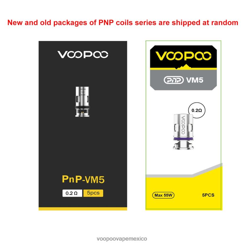 VOOPOO Vape Precio | VOOPOO PNP bobinas (5 piezas) pnp-c1 FJN2H8584