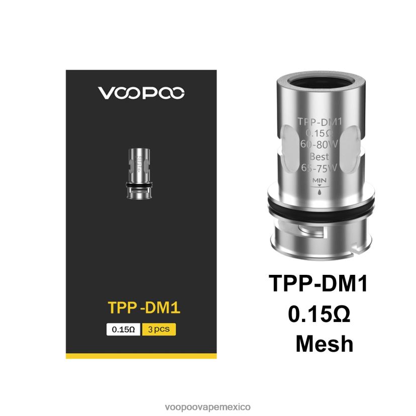 VOOPOO Precio México | VOOPOO TPP bobinas (3 piezas) tpp-dm1 FJN2H8585