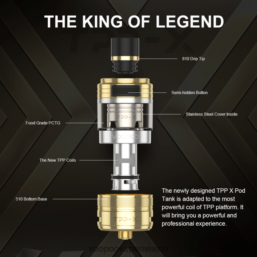 VOOPOO Vape Precio | VOOPOO TPP X tanque de vainas arcoíris FJN2H8514