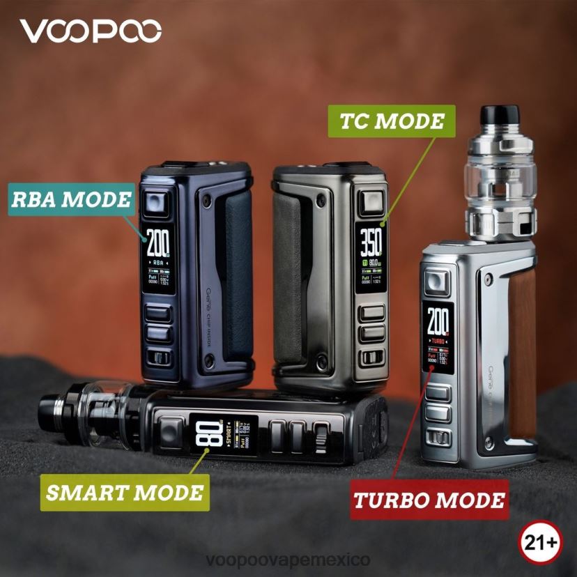 VOOPOO México | VOOPOO ARGUS GT II equipo de tanque grafito FJN2H81