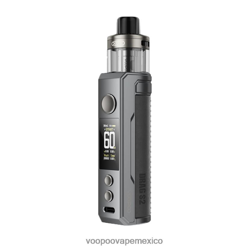 VOOPOO Drag Precio México | VOOPOO DRAG S2 kit de modificación de cápsulas metal gris FJN2H8260