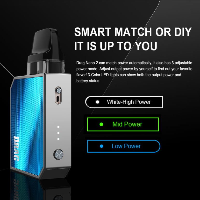 VOOPOO Vape México | VOOPOO DRAG NANO 2 kit de cápsulas té verde FJN2H8152