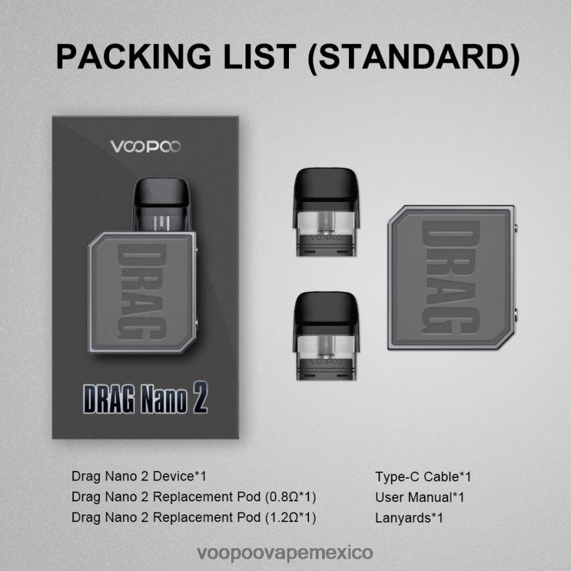VOOPOO Vape México | VOOPOO DRAG NANO 2 kit de cápsulas té verde FJN2H8152