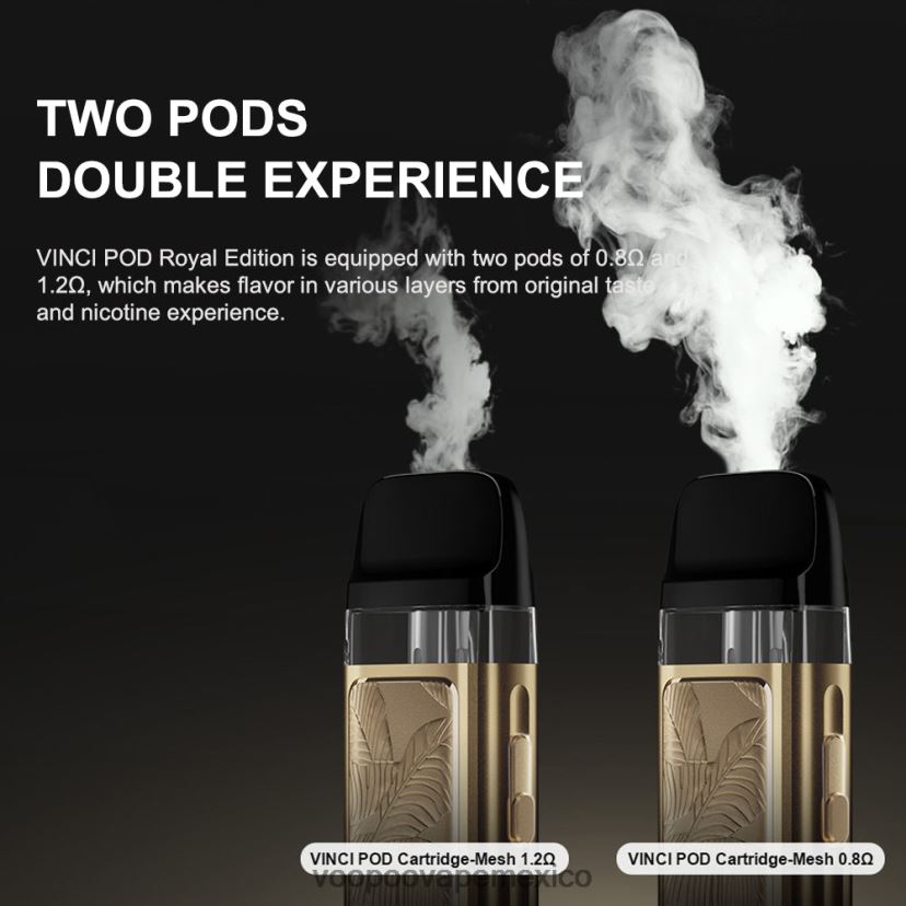 VOOPOO Vape Mexico City | VOOPOO VINCI POD edición real hoja de oro FJN2H8343