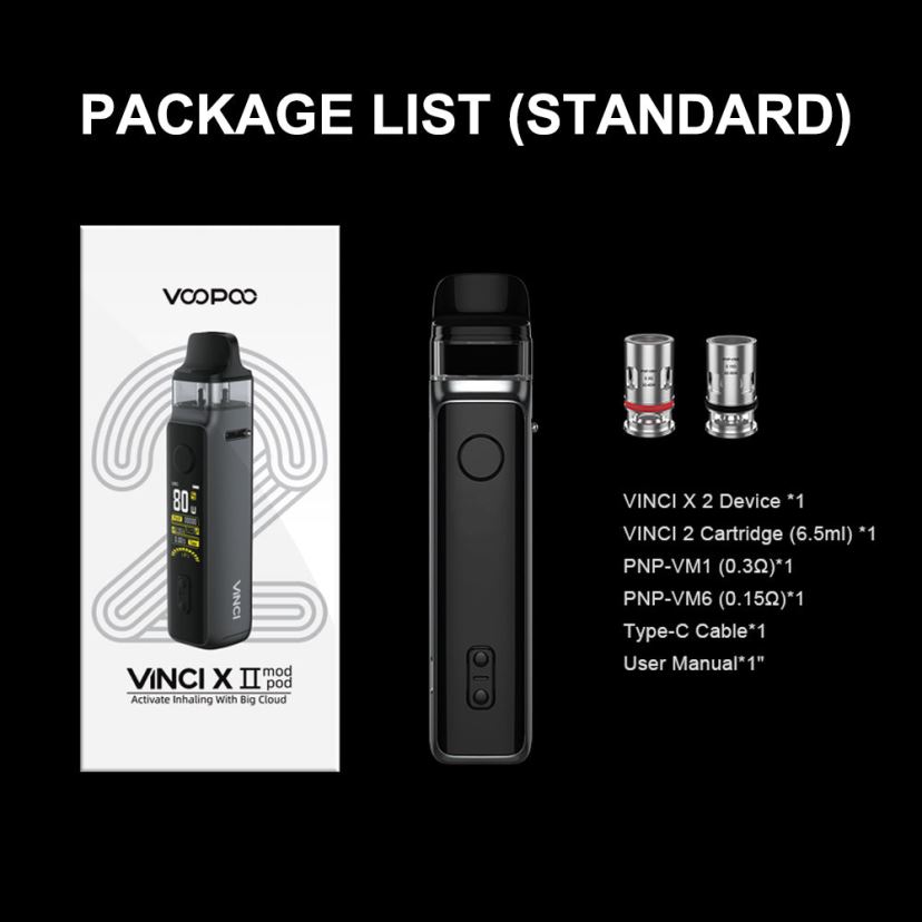 VOOPOO Vape Price | VOOPOO VINCI X 2 equipo Fibra de carbon FJN2H8347